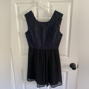 Black and navy dress